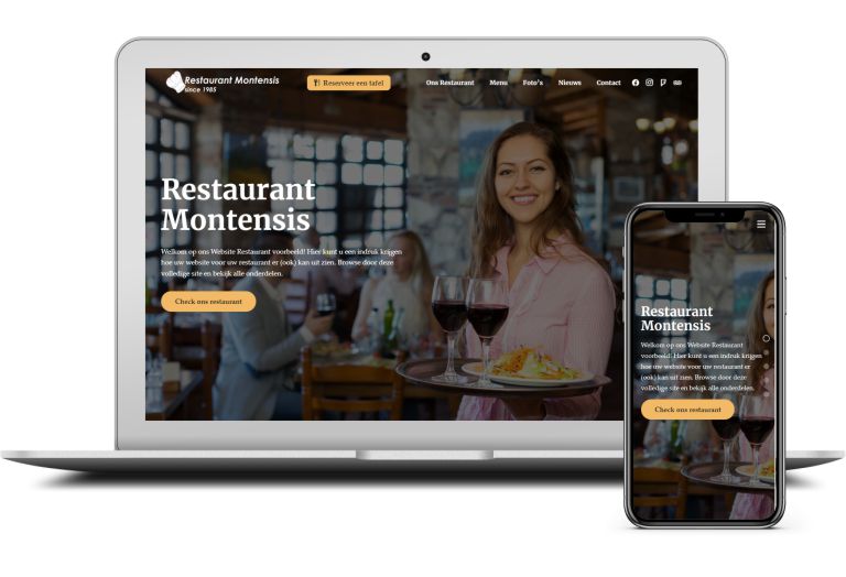 voorbeeld website restaurant
